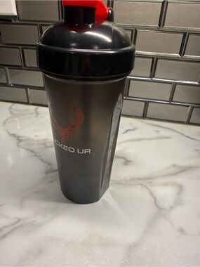 Black & Red Shaker Bottle